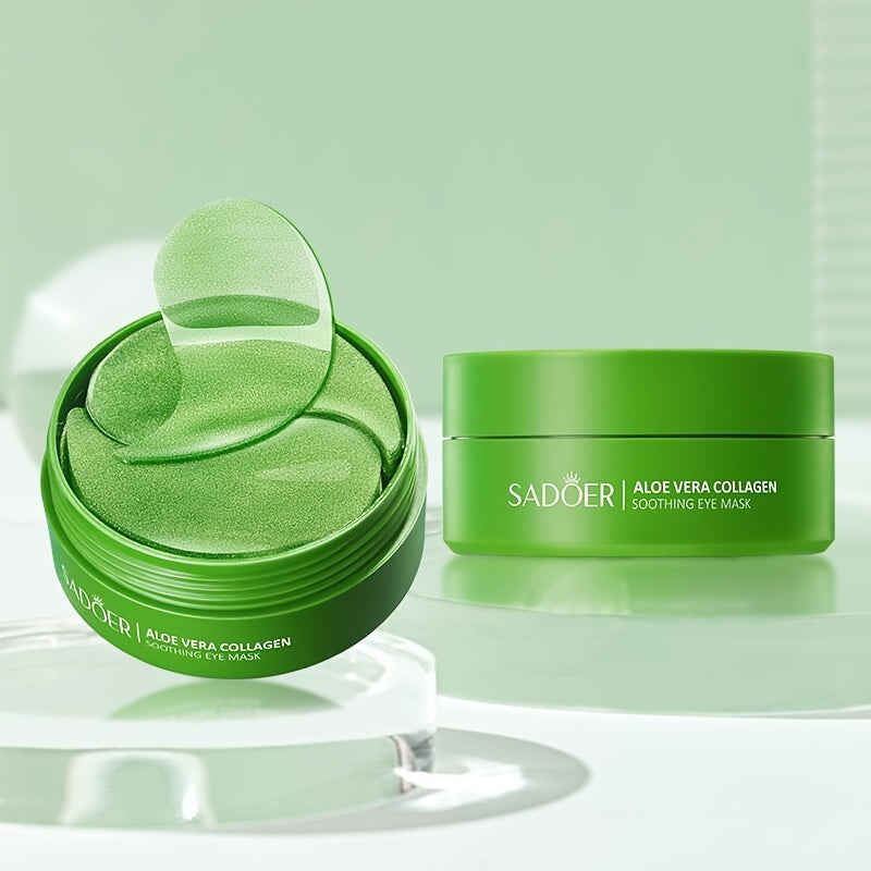 Patchs contour des yeux collagène et aloe vera 60 pièces - Masques hydratants anti-cernes anti-poches - Soin yeux K-beauty