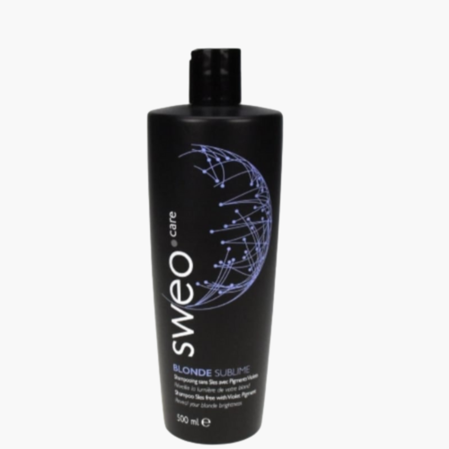 Shampoing cheveux blonds BLONDE SUBLIME SWEO CARE - Pigments violets hydratant neutraliseur reflets jaunes professionnel fabrication