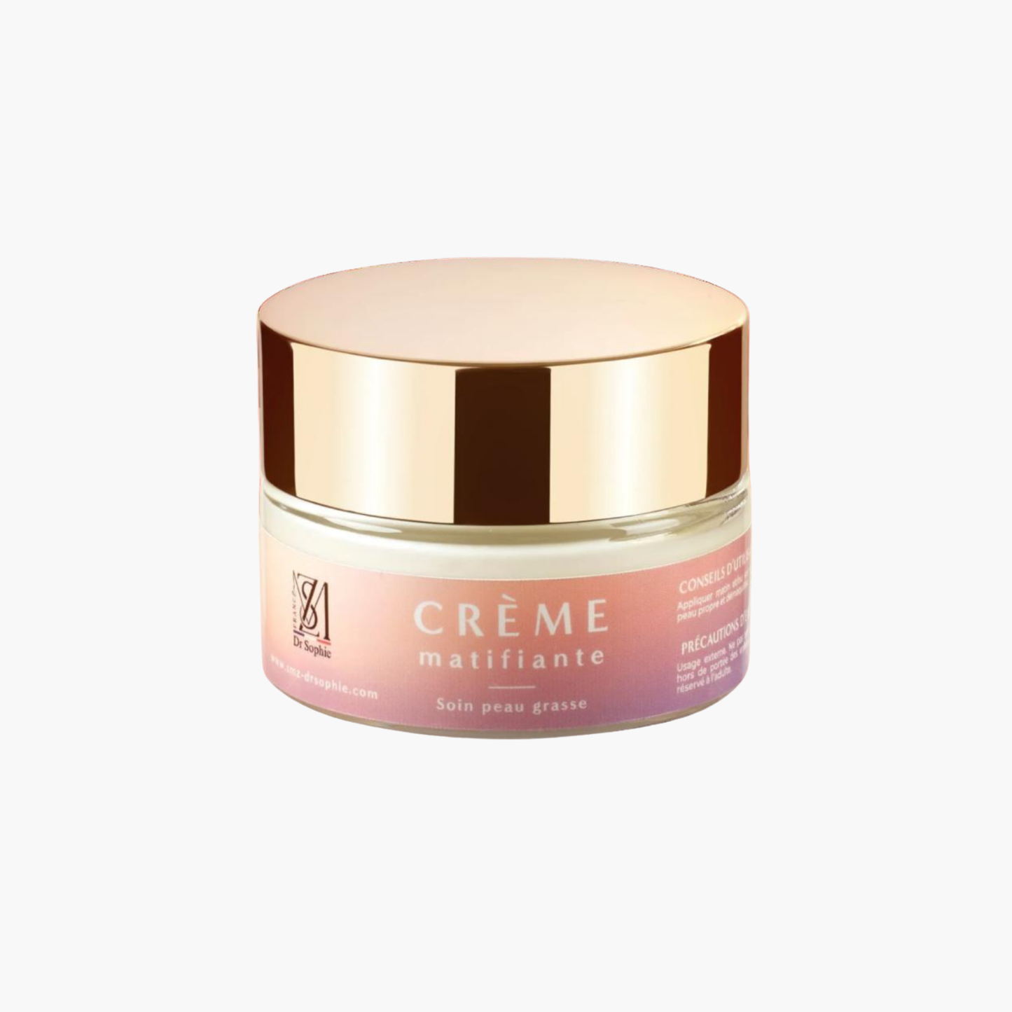 Crème Matifiante Visage 50ml Citron Pamplemousse - Peaux Mixtes Grasses Bio - SMZ DR SOPHIE