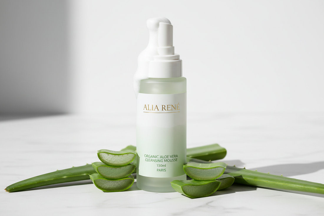 Mousse Nettoyante Visage Bio 150ml Aloe Vera - Purifiante Douce Peaux Sensibles