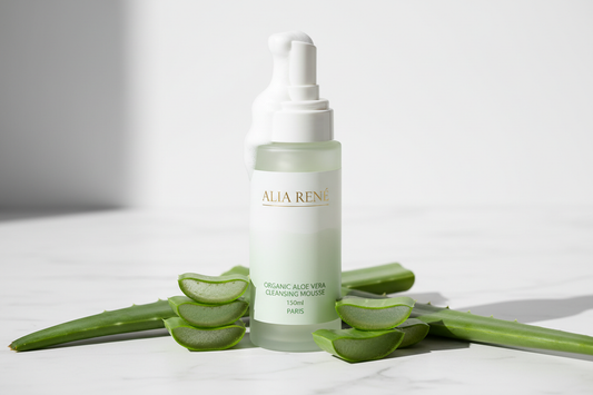 Mousse Nettoyante Visage Bio 150ml Aloe Vera - Purifiante Douce Peaux Sensibles