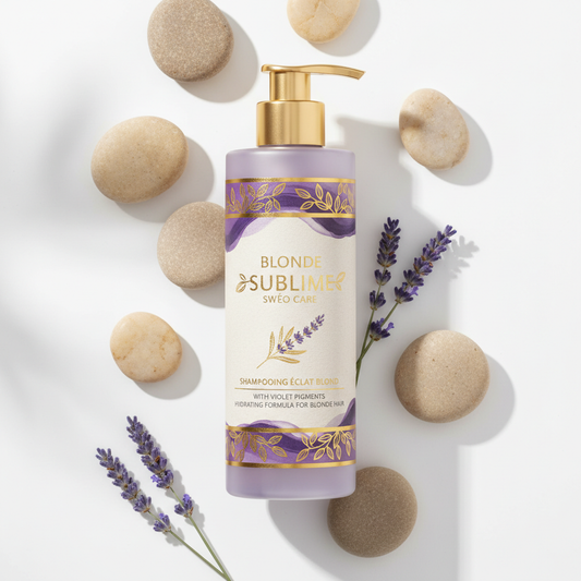 Shampoing Cheveux Blonds BLONDE SUBLIME SWEO CARE - Pigments Violets Hydratant