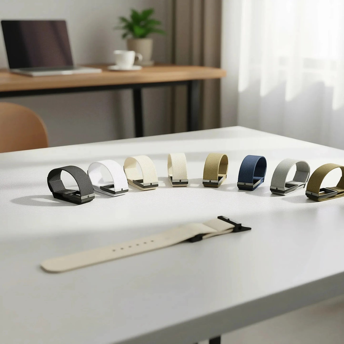  Bracelet Amazfit Helio en nylon tressé - détail texture respirante