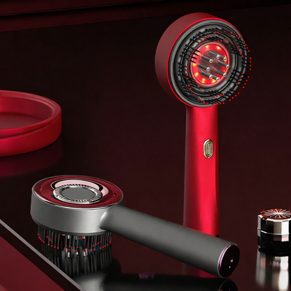 Brosse électrique massage cuir chevelu rechargeable 479g design ergonomique picots amovibles
