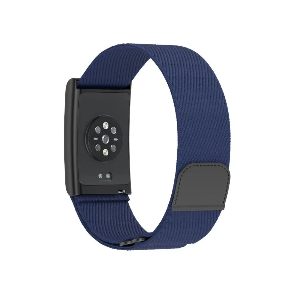 Détail coutures renforcées bracelet Amazfit Helio - durabilité premium