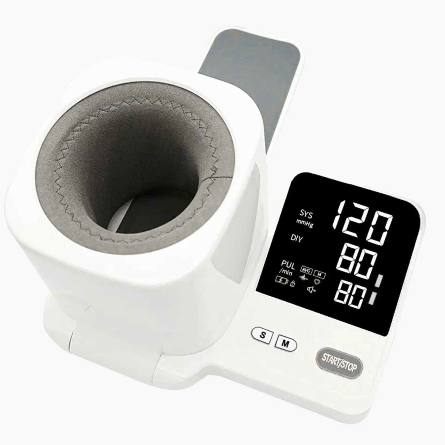 Tensiomètre électronique automatique pour bras avec brassard large et écran digital pour mesure de tension artérielle à domicile