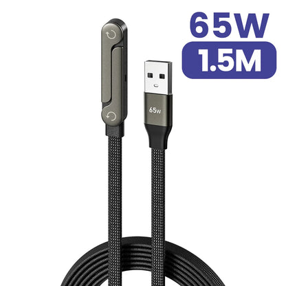 Câble USB-C 240W Charge Rapide avec Support Pliable 2-en-1 - SMZ DR SOPHIE