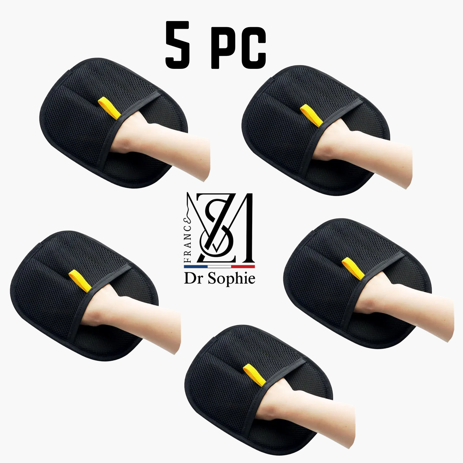 Gants anti-poils professionnels réutilisables - Toilettage animaux domestiques