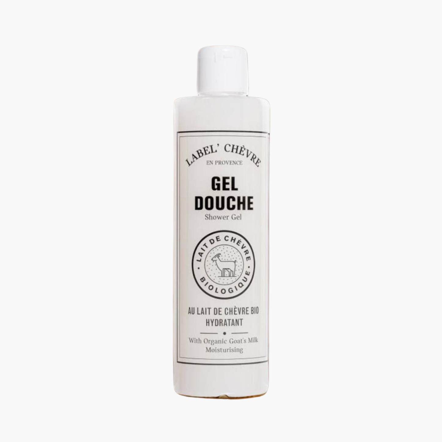 Gel douche au lait de chèvre bio 15% 250ml - Douceur hydratation naturelle peaux sensibles sans sulfates fabrication française

