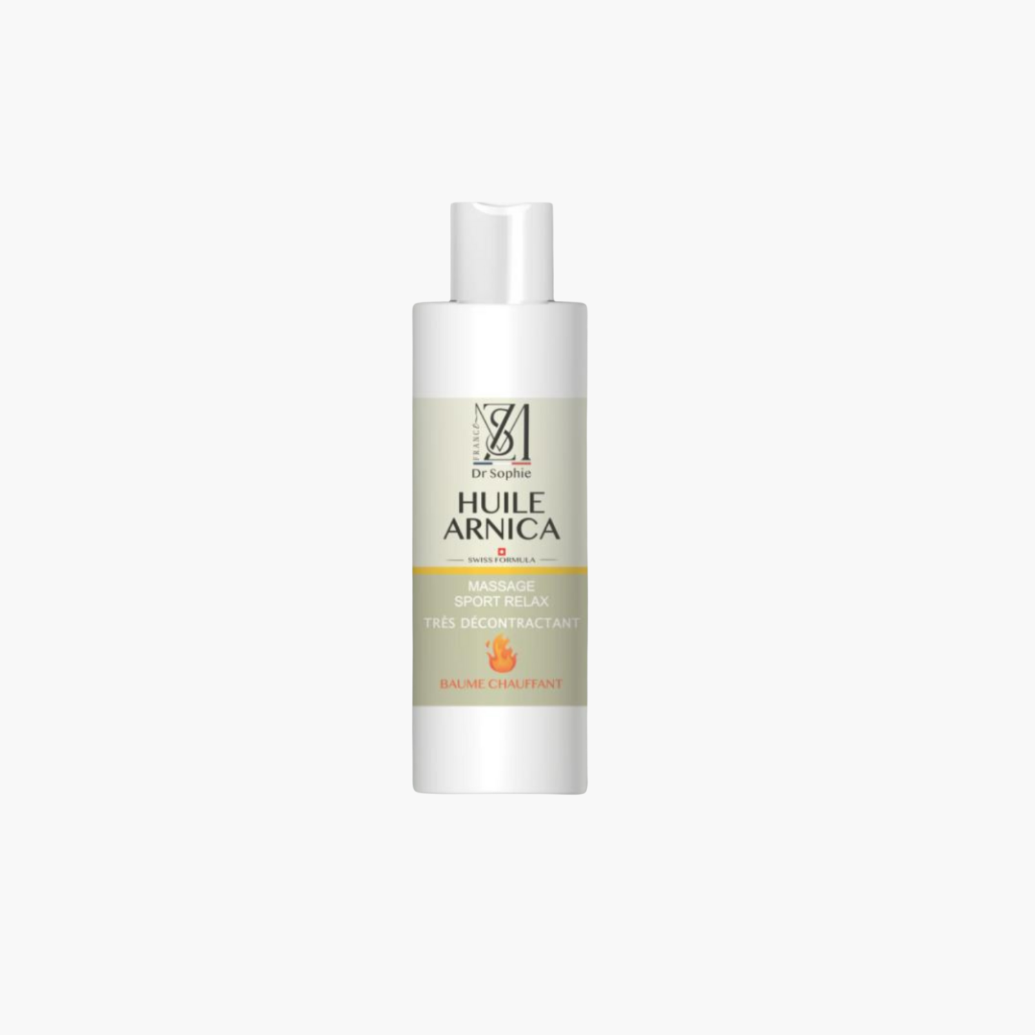 Huile de massage sportif à l'arnica 200ml - Soin naturel anti-courbatures et récupération