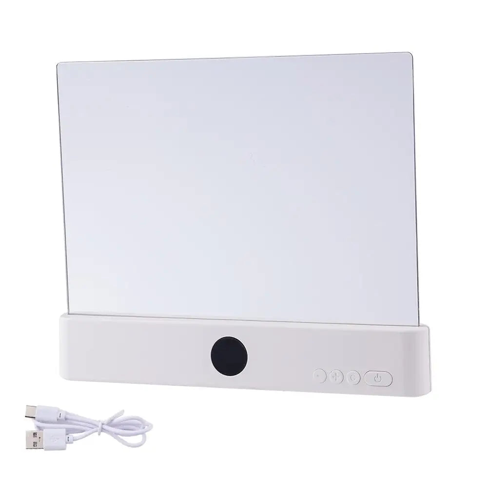 Lampe de lecture LED ultra-plate rechargeable USB design compact et portable 204g
