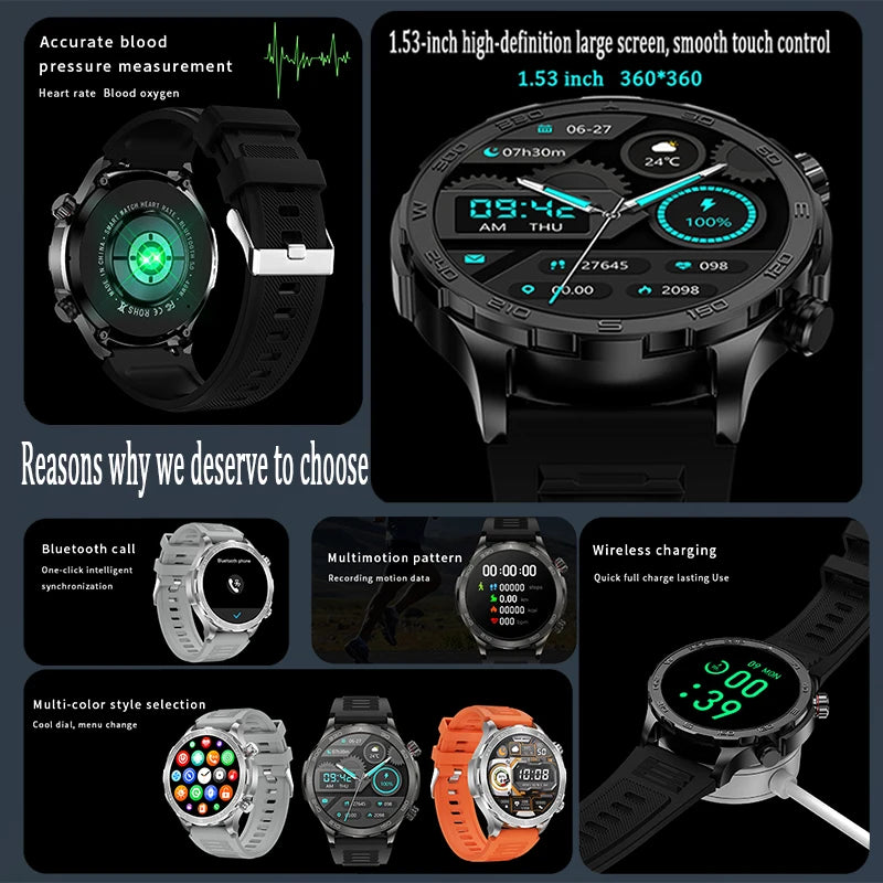 Montre sport GPS étanche IP68 design premium boîtier métallique

