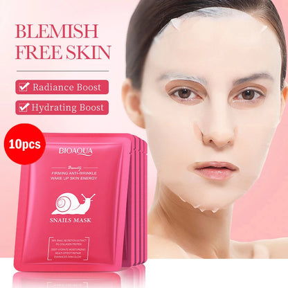 Masque Tissu Acide Hyaluronique BIOAQUA – Rétinol, Niacinamide, Vitamine C | Pack 5 ou 10 - SMZ DR SOPHIE
