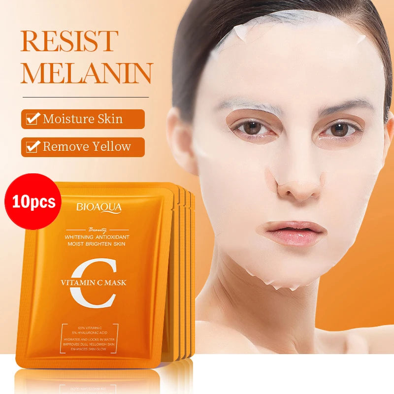 Masque Tissu Acide Hyaluronique BIOAQUA – Rétinol, Niacinamide, Vitamine C | Pack 5 ou 10 - SMZ DR SOPHIE