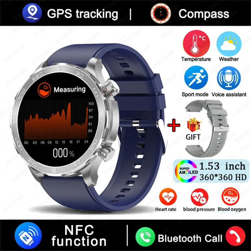 Montre Connectée GPS AMOLED 2026 - Écran Always-On & Suivi Cardiaque IP68 - SMZ DR SOPHIE