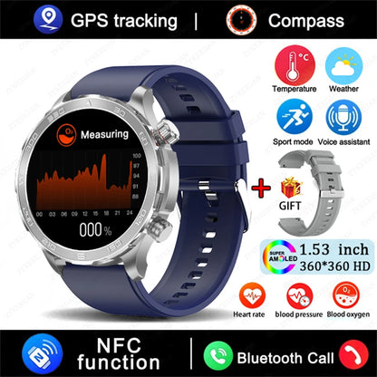 Montre Connectée GPS AMOLED 2026 - Écran Always-On & Suivi Cardiaque IP68 - SMZ DR SOPHIE