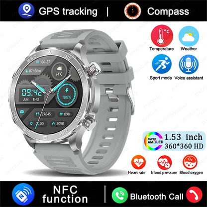 Montre Connectée GPS AMOLED 2026 - Écran Always-On & Suivi Cardiaque IP68 - SMZ DR SOPHIE