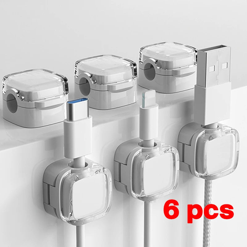 Clips Magnétiques pour Câbles - Organisateur de Bureau Ajustable - SMZ DR SOPHIE