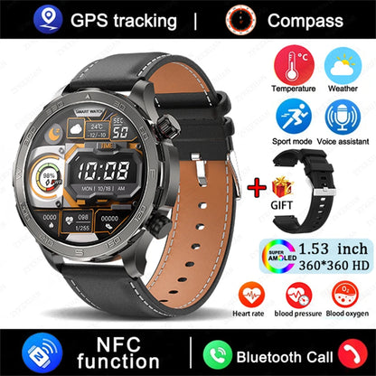 Montre Connectée GPS AMOLED 2026 - Écran Always-On & Suivi Cardiaque IP68 - SMZ DR SOPHIE