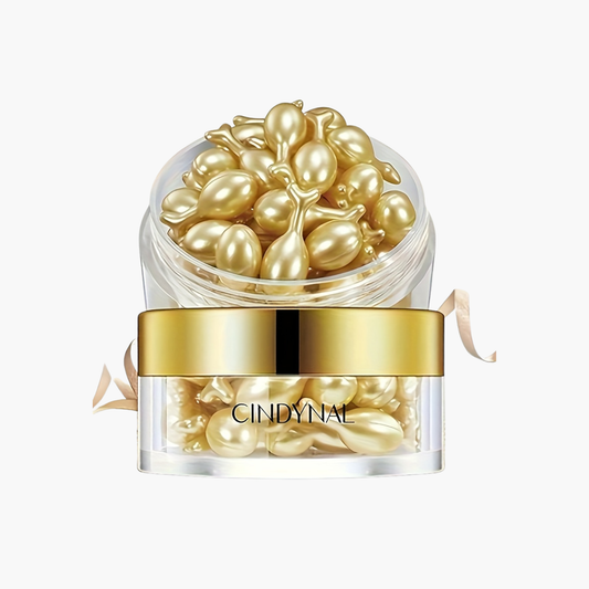 Sérum 30 capsules dorées beige clair - Hydratant éclaircissant K-beauty 0,34g doses individuelles tous types peaux

