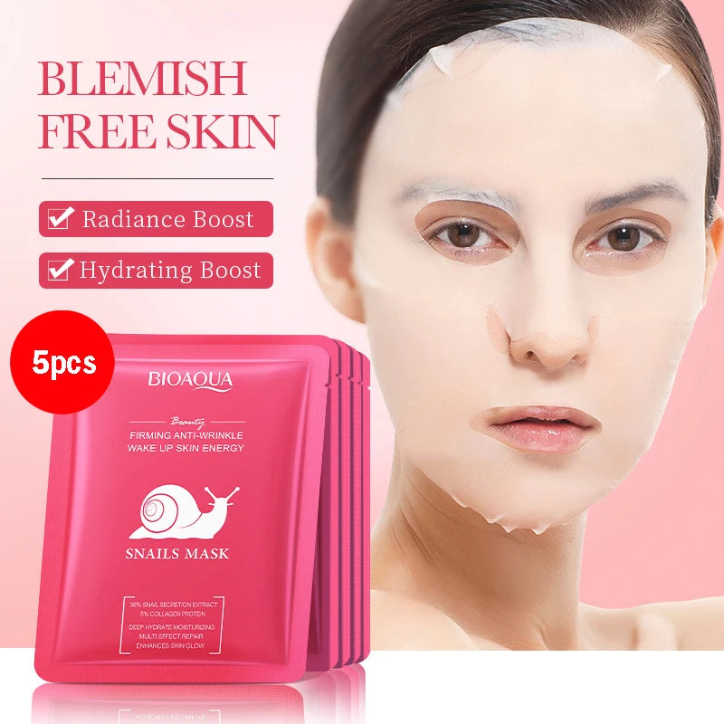 Masque Tissu Acide Hyaluronique BIOAQUA – Rétinol, Niacinamide, Vitamine C | Pack 5 ou 10 - SMZ DR SOPHIE