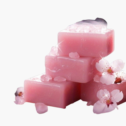 Savon artisanal fleur cerisier nicotinamide - Nettoyant visage corps K-beauty peaux sensibles parfum longue durée
