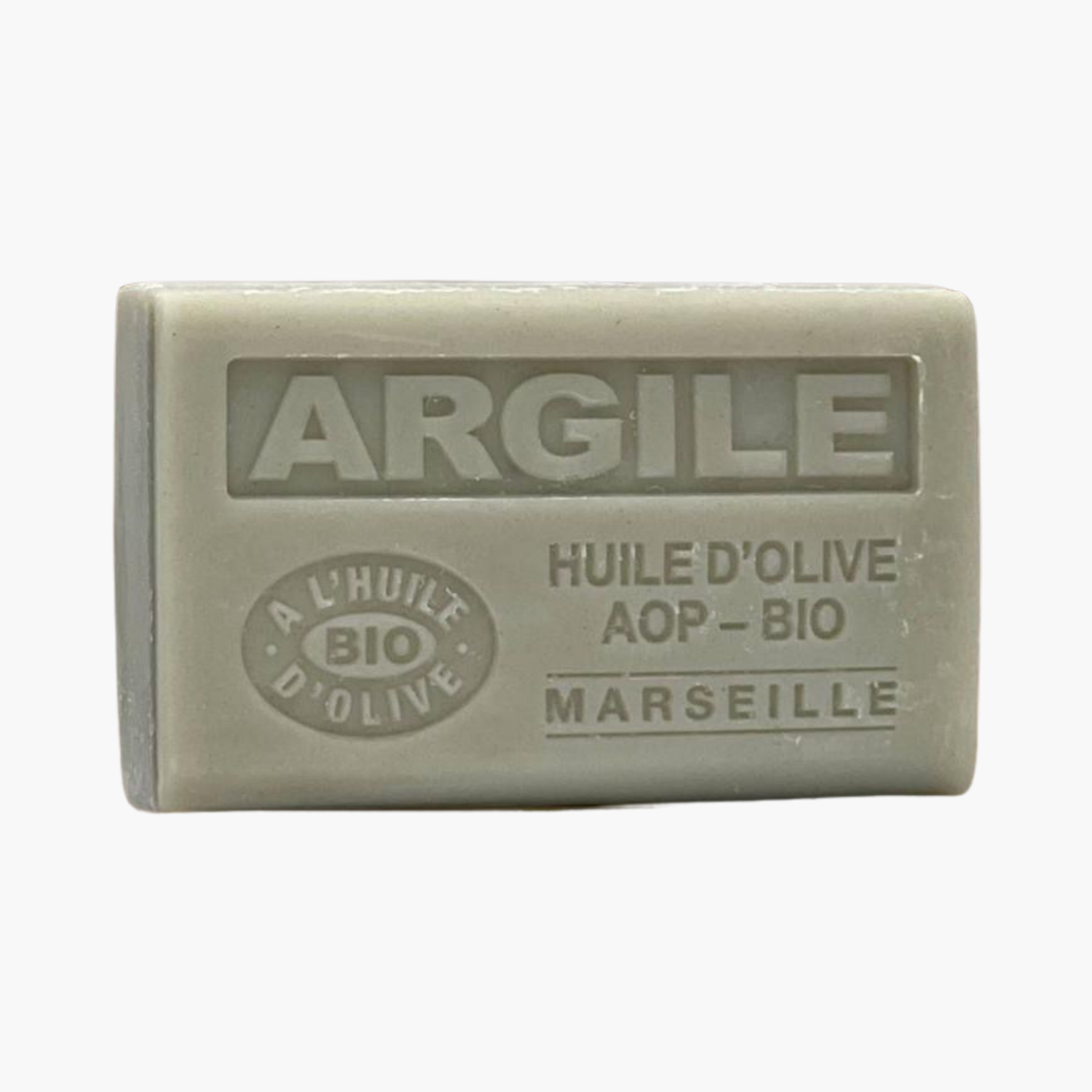 Savon bio artisanal à l'huile d'olive AOP et argile verte - Purifiant naturel de Provence 125g