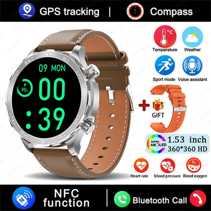 Montre Connectée GPS AMOLED 2026 - Écran Always-On & Suivi Cardiaque IP68 - SMZ DR SOPHIE