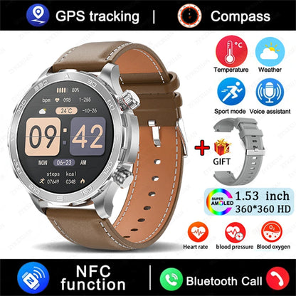 Montre Connectée GPS AMOLED 2026 - Écran Always-On & Suivi Cardiaque IP68 - SMZ DR SOPHIE