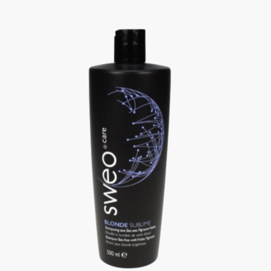 Shampoing cheveux blonds BLONDE SUBLIME SWEO CARE - Pigments violets hydratant neutraliseur reflets jaunes professionnel fabrication