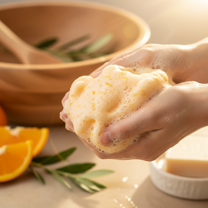Mousse savon orange