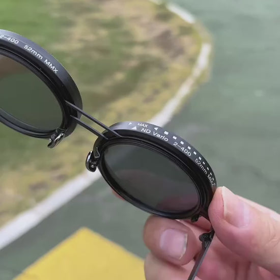 Comparaison 9 niveaux de gradation lunettes de soleil ND9 du clair au foncé