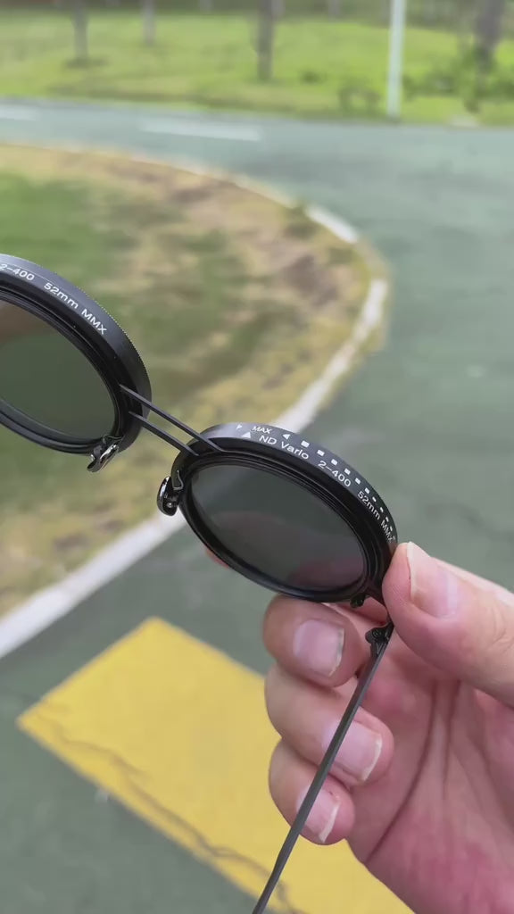 Comparaison 9 niveaux de gradation lunettes de soleil ND9 du clair au foncé