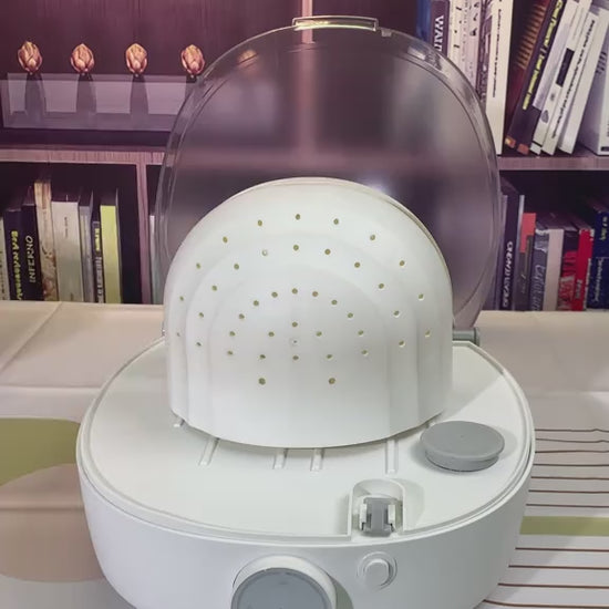 Démonstration machine soin casquette vapeur - Nettoyage et restauration de casquettes déformées
