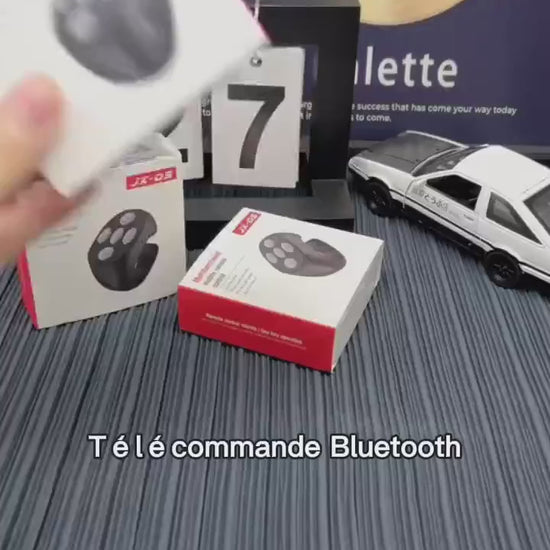Accessoire bague Bluetooth selfie certifié CE - contrôle multimédia et photo à distance