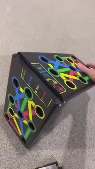 Résultats musculation pectoraux et abdominaux avec planche de pompes multifonction
