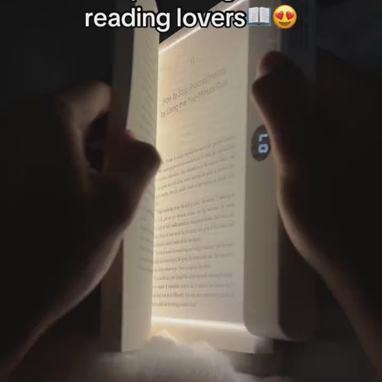 Lampe de lecture LED compacte et légère 204g - se glisse facilement dans un sac ou livre
