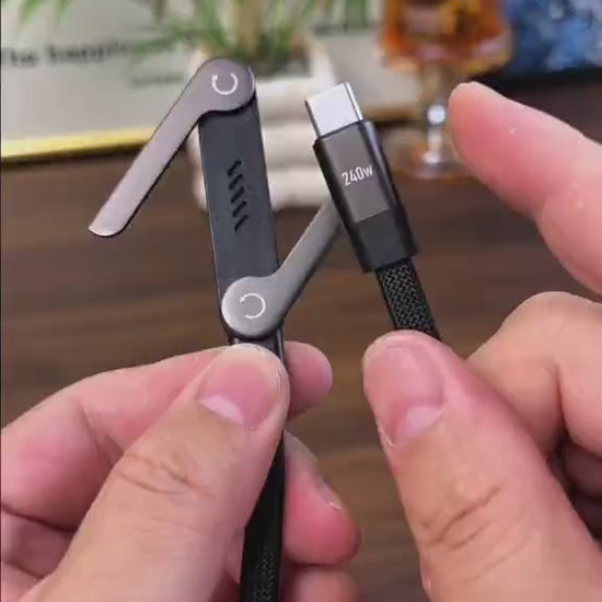 Emballage premium câble USB-C 240W certifié CE RoHS livraison rapide France
