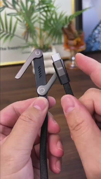 Emballage premium câble USB-C 240W certifié CE RoHS livraison rapide France
