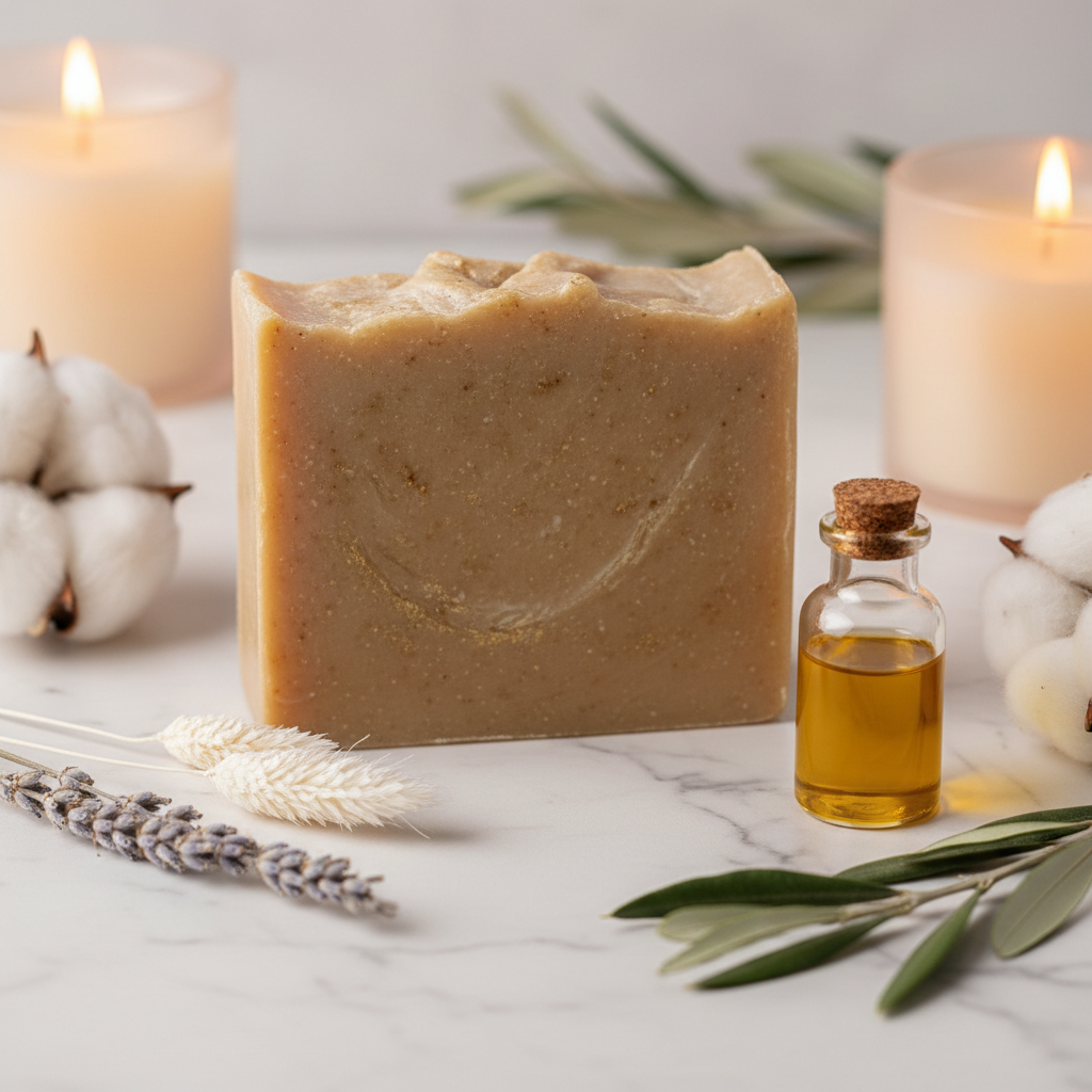 Savon musc sur marbre